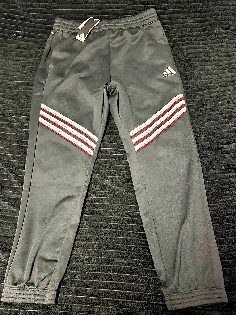 adidas Basketball Crazy Warm Fleece Pants Joggers in Black